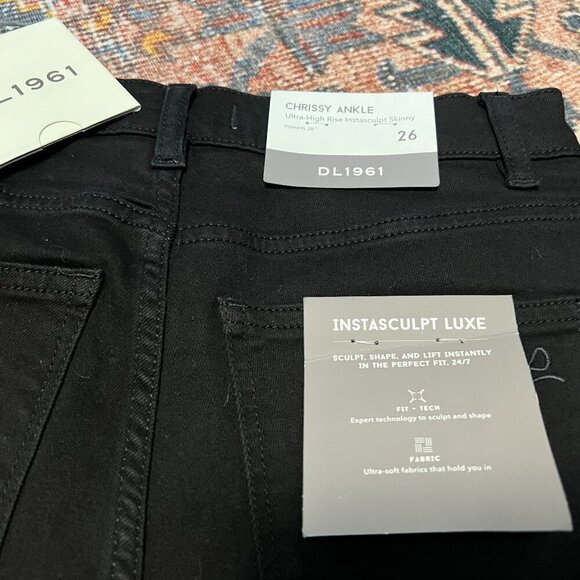 DL 1961 Black Instasculpt Denim Chrissy - Picture 4 of 5